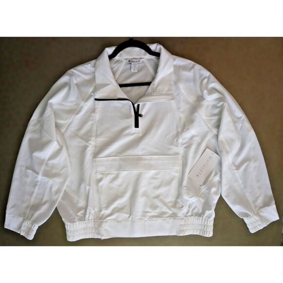 Athleta 587894 Women's Sz Large White Boundless Lightweight Popover Jacket - Picture 9 of 10